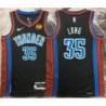 Art Long OKC Thunder #35 Black 2022-23_City Jersey with LOVES Sponsor Patch