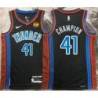 Mike Champion OKC Thunder #41 Black 2022-23_City Jersey with LOVES Sponsor Patch