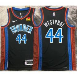 Paul Westphal OKC Thunder #44 Black 2022-23_City Jersey with LOVES Sponsor Patch