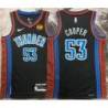 Joe Cooper OKC Thunder #53 Black 2022-23_City Jersey with LOVES Sponsor Patch