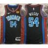 Chris Wilcox OKC Thunder #54 Black 2022-23_City Jersey with LOVES Sponsor Patch