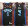 George Hill OKC Thunder #3 Black 2022-23_City Jersey with LOVES Sponsor Patch