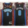 Danilo Gallinari OKC Thunder #8 Black 2022-23_City Jersey with LOVES Sponsor Patch