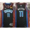 Théo Maledon OKC Thunder #11 Black 2022-23_City Jersey with LOVES Sponsor Patch