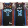 Mamadi Diakite OKC Thunder #12 Black 2022-23_City Jersey with LOVES Sponsor Patch