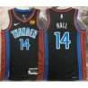 Devon Hall OKC Thunder #14 Black 2022-23_City Jersey with LOVES Sponsor Patch