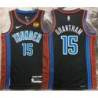 Donte Grantham OKC Thunder #15 Black 2022-23_City Jersey with LOVES Sponsor Patch