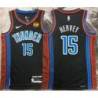 Kevin Hervey OKC Thunder #15 Black 2022-23_City Jersey with LOVES Sponsor Patch