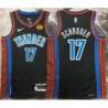 Dennis Schröder OKC Thunder #17 Black 2022-23_City Jersey with LOVES Sponsor Patch