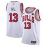 Kendall Gill Chicago Bulls White Jersey with Motorola Sponsor Patch