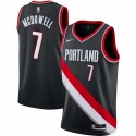 Black Hank McDowell Twill Basketball Jersey -Trail Blazers #7 McDowell Twill Jerseys, FREE SHIPPING