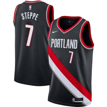 Black Brook Steppe Twill Basketball Jersey -Trail Blazers #7 Steppe Twill Jerseys, FREE SHIPPING