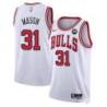 Roger Mason Chicago Bulls White Jersey with Motorola Sponsor Patch