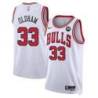 Jawann Oldham Chicago Bulls White Jersey with Motorola Sponsor Patch