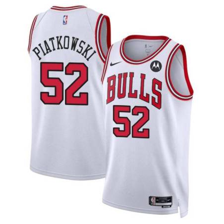 Eric Piatkowski Chicago Bulls White Jersey with Motorola Sponsor Patch