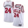 Lauri Markkanen Chicago Bulls White Jersey with Motorola Sponsor Patch