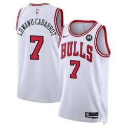 Timothe Luwawu-Cabarrot Chicago Bulls White Jersey with Motorola Sponsor Patch