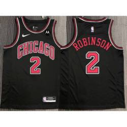 Nate Robinson Chicago Bulls Black Jersey with Motorola Sponsor Patch