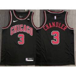 Tyson Chandler Chicago Bulls Black Jersey with Motorola Sponsor Patch