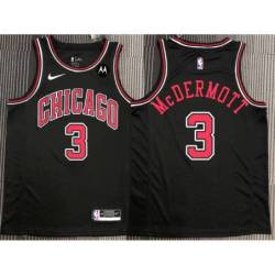 Doug McDermott Chicago Bulls Black Jersey with Motorola Sponsor Patch