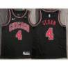 Jerry Sloan Chicago Bulls Black Jersey with Motorola Sponsor Patch