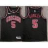 Charles Dudley Chicago Bulls Black Jersey with Motorola Sponsor Patch