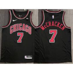 Paul McCracken Chicago Bulls Black Jersey with Motorola Sponsor Patch