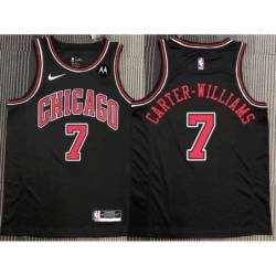 Michael Carter-Williams Chicago Bulls Black Jersey with Motorola Sponsor Patch