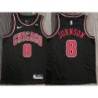 Linton Johnson Chicago Bulls Black Jersey with Motorola Sponsor Patch