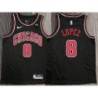 Robin Lopez Chicago Bulls Black Jersey with Motorola Sponsor Patch