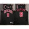 Ken Wilburn Chicago Bulls Black Jersey with Motorola Sponsor Patch