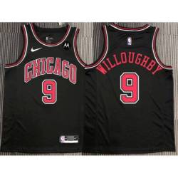 Dedric Willoughby Chicago Bulls Black Jersey with Motorola Sponsor Patch