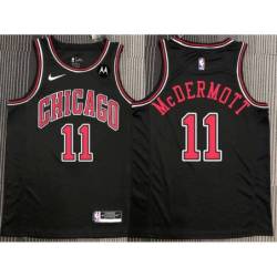 Doug McDermott Chicago Bulls Black Jersey with Motorola Sponsor Patch