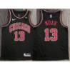 Joakim Noah Chicago Bulls Black Jersey with Motorola Sponsor Patch