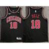 Bison Dele Chicago Bulls Black Jersey with Motorola Sponsor Patch