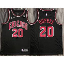 Ronald Dupree Chicago Bulls Black Jersey with Motorola Sponsor Patch