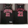 Rick Adelman Chicago Bulls Black Jersey with Motorola Sponsor Patch