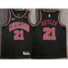 Jimmy Butler Chicago Bulls Black Jersey with Motorola Sponsor Patch