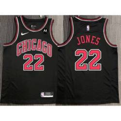 Anthony Jones Chicago Bulls Black Jersey with Motorola Sponsor Patch