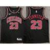 Eric Fernsten Chicago Bulls Black Jersey with Motorola Sponsor Patch