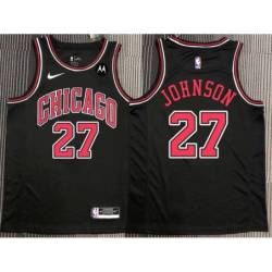 Ollie Johnson Chicago Bulls Black Jersey with Motorola Sponsor Patch