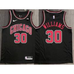 Frank Williams Chicago Bulls Black Jersey with Motorola Sponsor Patch