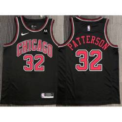 Steve Patterson Chicago Bulls Black Jersey with Motorola Sponsor Patch