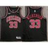 Bob Wilkerson Chicago Bulls Black Jersey with Motorola Sponsor Patch