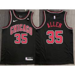 Malik Allen Chicago Bulls Black Jersey with Motorola Sponsor Patch