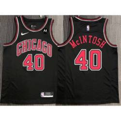 Kenny McIntosh Chicago Bulls Black Jersey with Motorola Sponsor Patch