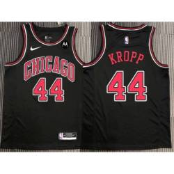 Tom Kropp Chicago Bulls Black Jersey with Motorola Sponsor Patch
