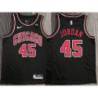 Michael Jordan Chicago Bulls Black Jersey with Motorola Sponsor Patch