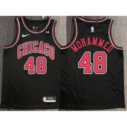 Nazr Mohammed Chicago Bulls Black Jersey with Motorola Sponsor Patch