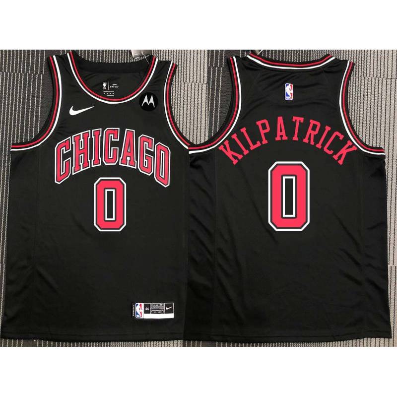 Sean Kilpatrick Chicago Bulls Black Jersey with Motorola Sponsor Patch